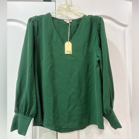 JODIFL Tops - JODIFL Forest Green Blouse